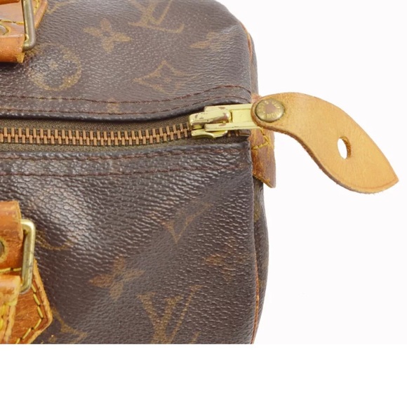 AUTH LOUIS VUITTON SPEEDY 30 HANDBAG PURSE MONOGRAM CANVAS - Picture 6 of 10